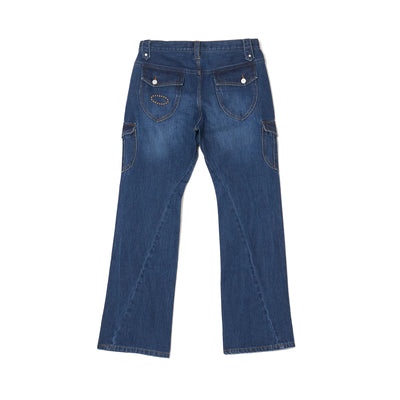 AFB CUTTING CARGO PANTS (INDIGO)