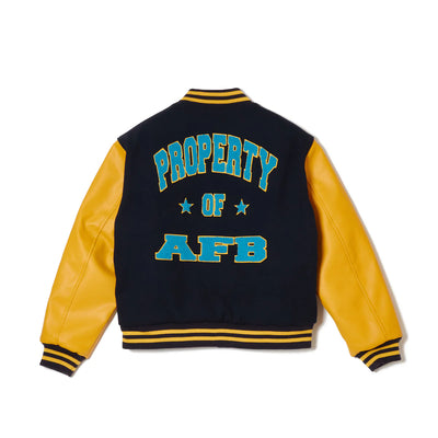 AFB VARSITY JACKET (NAVY / YELLOW)