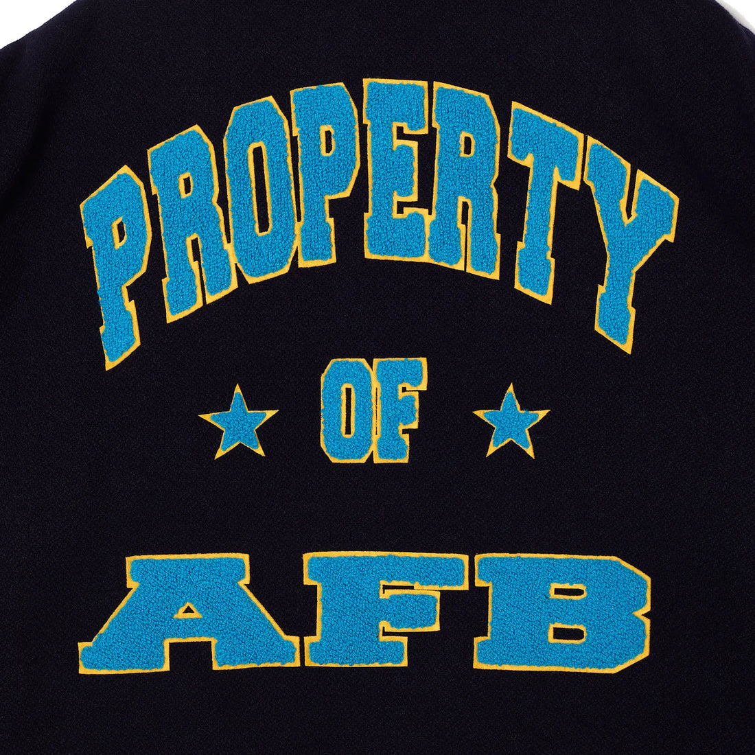 AFB VARSITY JACKET (NAVY / YELLOW)