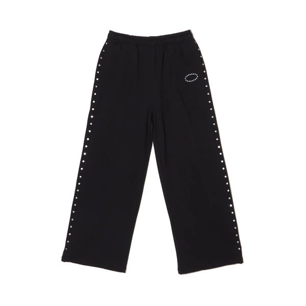AFB STUDDED BAGGY SWEAT PANTS (BLACK)