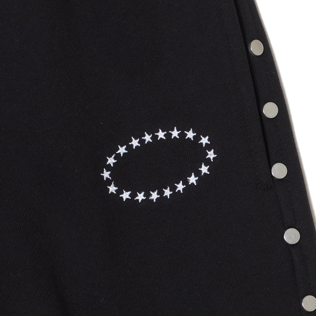 STUDDED BAGGY SWEAT PANTS (BLACK)