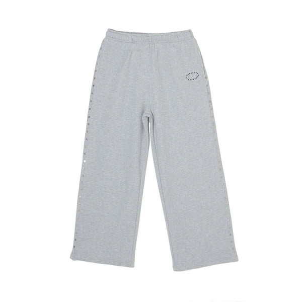 AFB STUDDED BAGGY SWEAT PANTS (GREY)