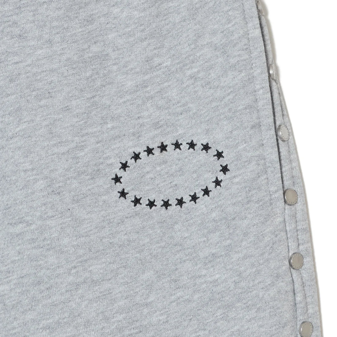 STUDDED BAGGY SWEAT PANTS (GREY)