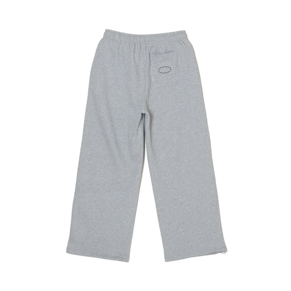 AFB STUDDED BAGGY SWEAT PANTS (GREY)