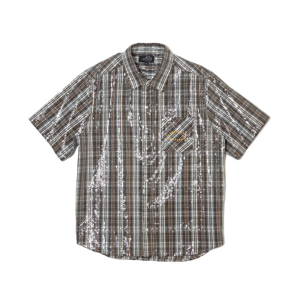 AFB SPANGLE SS SHIRTS (BROWN)