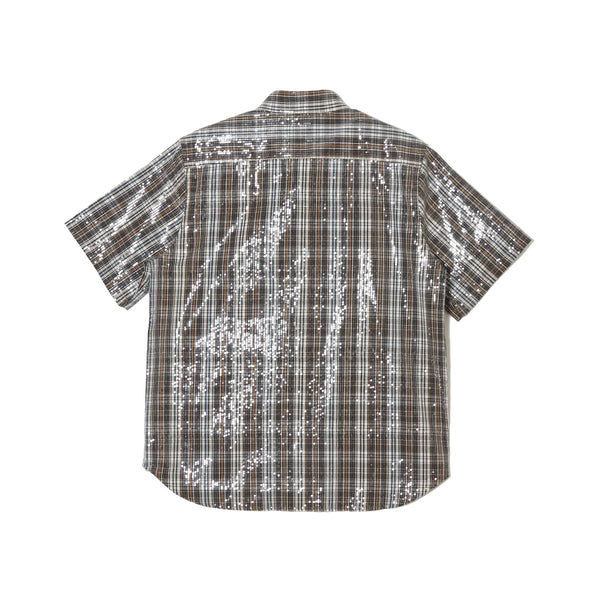 AFB SPANGLE SS SHIRTS (BROWN)