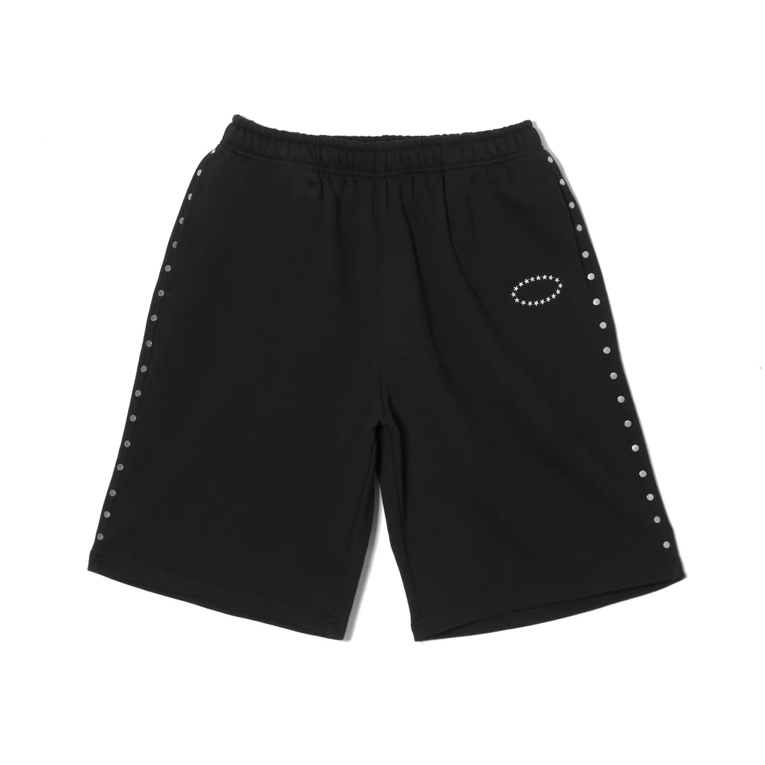 SWEAT WIDE SHORTS (BLACK)