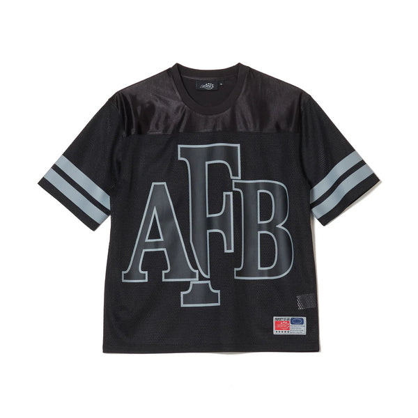 AFB BIG LOGO MESH FOOTBALL TEE (BLACK)