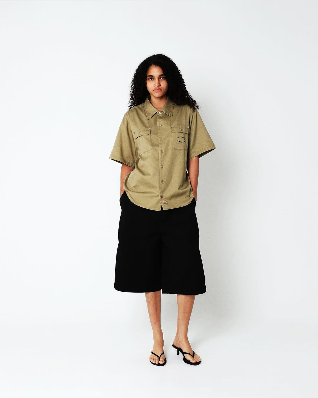 AFB DICKIES STUDDED SHORTS BLACK