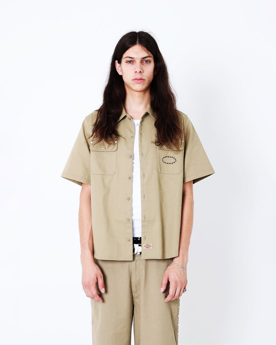 AFB DICKIES HALF SLEEVES SHIRTS TAN