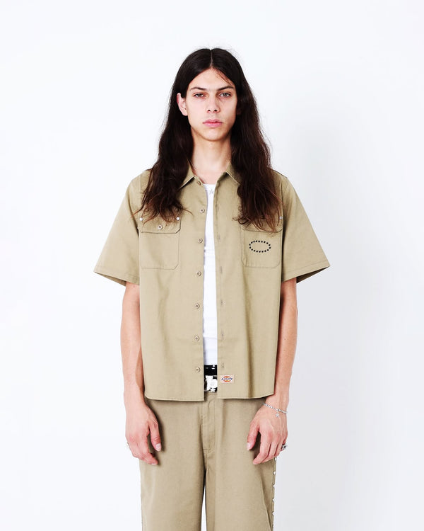 AFB DICKIES HALF SLEEVES SHIRTS TAN