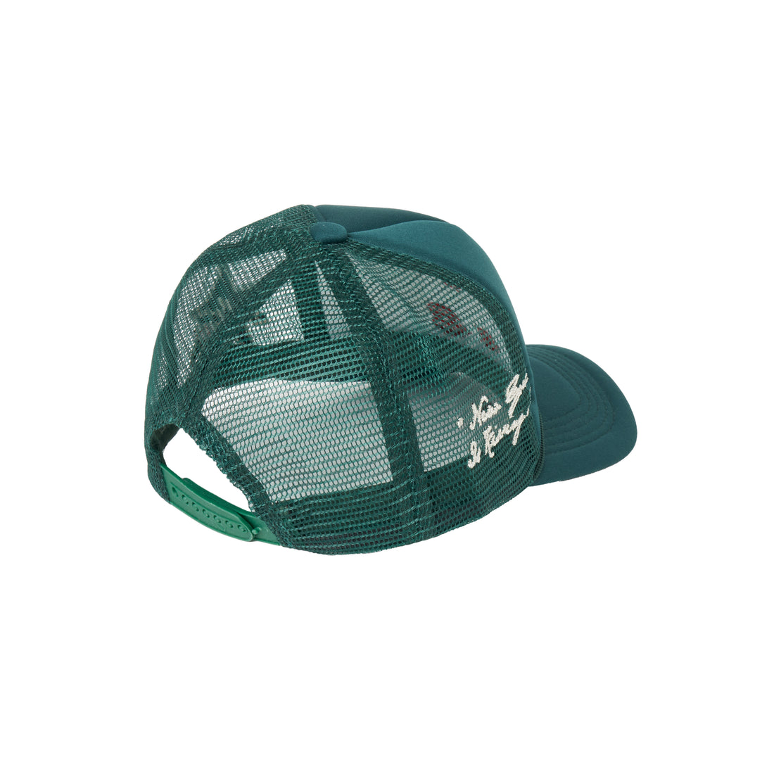 La Ropa "NY is Kissing Me" Green Trucker Hat