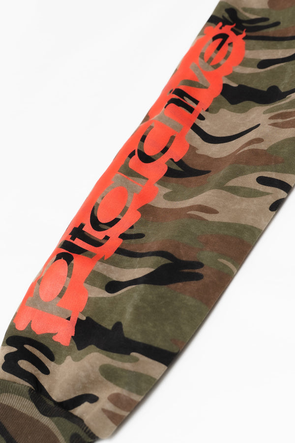 PLT ARCHIVE DUCK ZIP HOODIE (CAMO)
