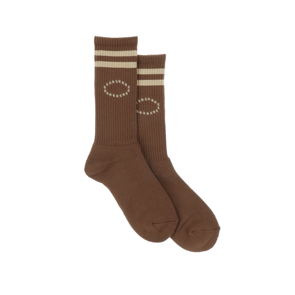 AFB STAR LOGO SPORT SOCKS (BROWN)