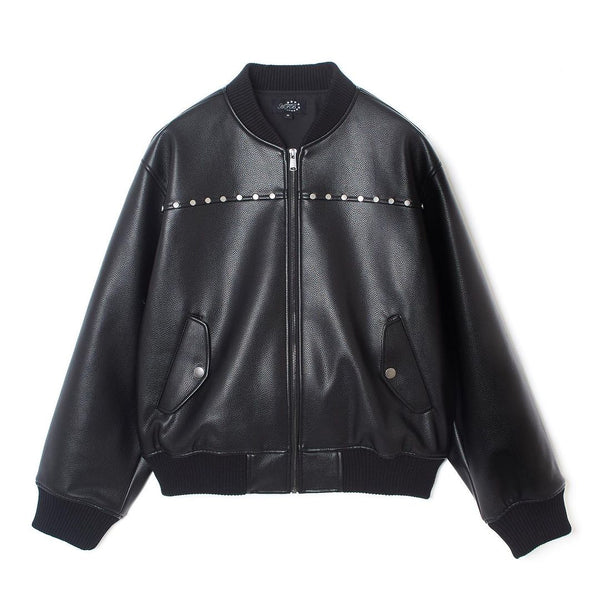 AFB Studded Bomber Jacket (BLACK)