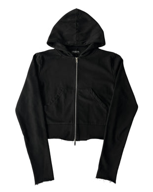 NO MASS PROD. GLMNIST3 CROPPED HOODIE