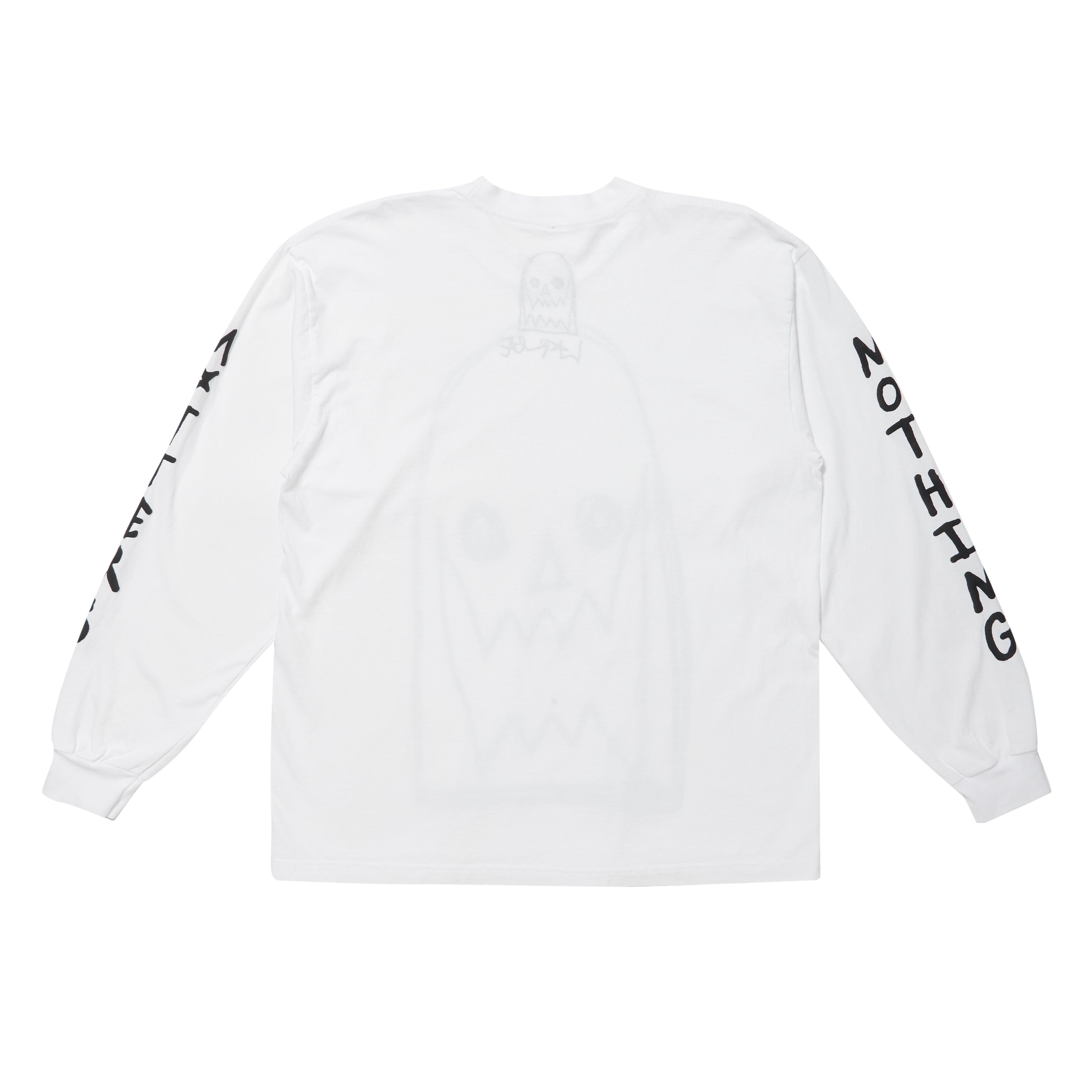 asspizza Nothing Matters LS T-Shirt (White) asspizza 長袖 Tシャツ