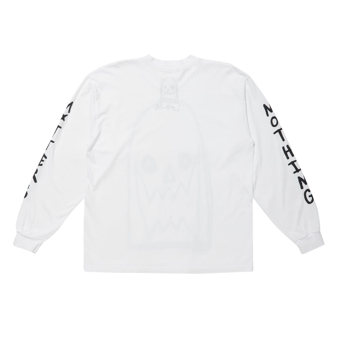 asspizza Nothing Matters LS Tee (White)