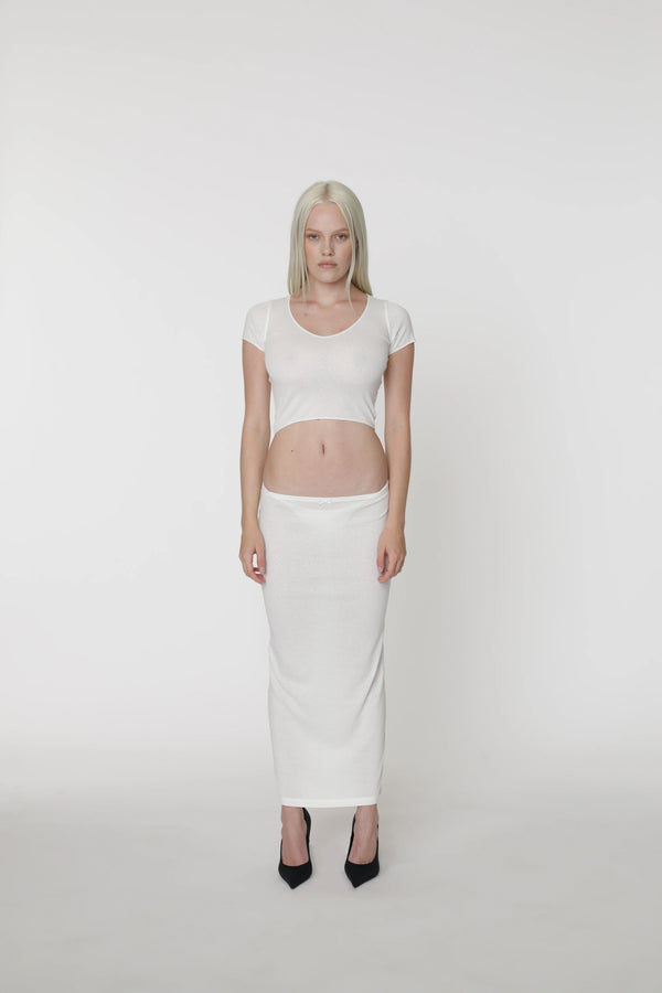 PRIX POINTELLE SKIRT DOVE