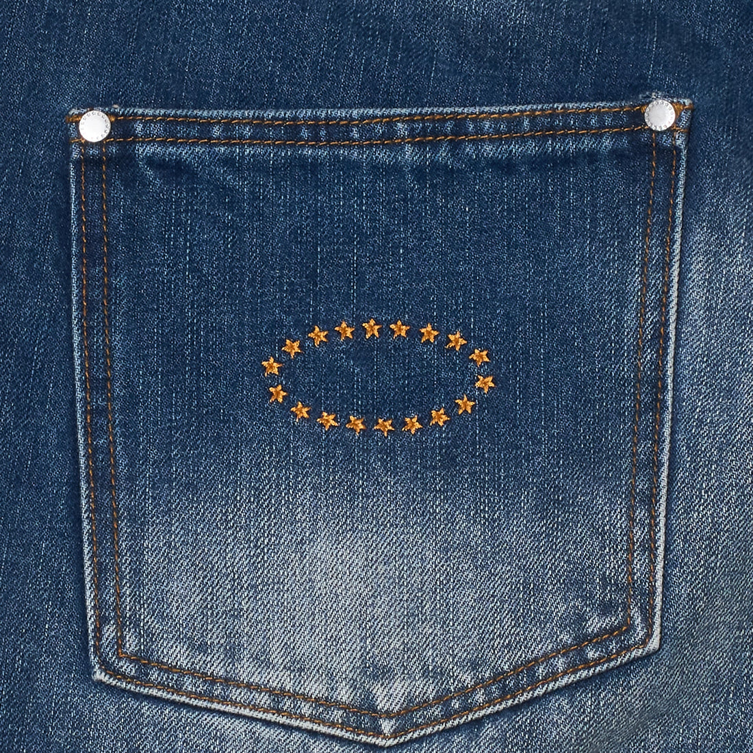 AFB STUDDED BACK ZIP JEANS