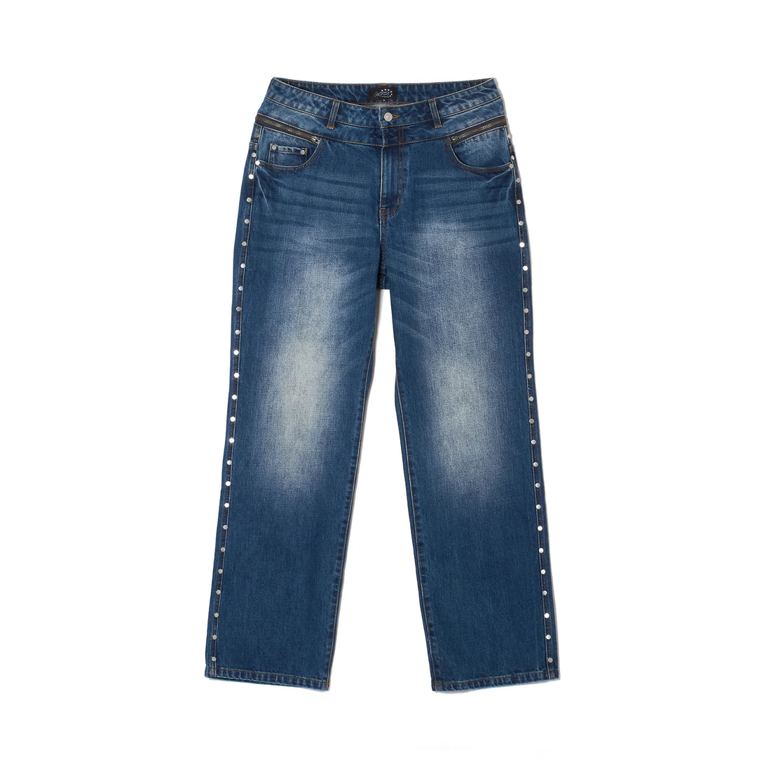 AFB STUDDED BACK ZIP JEANS