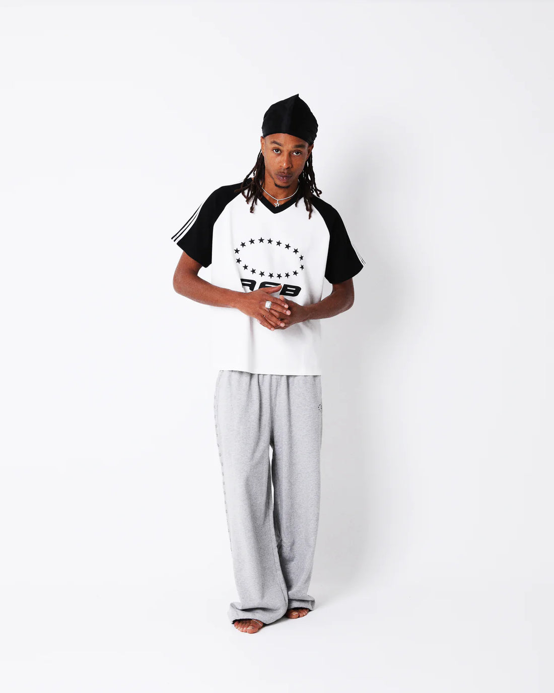 AFB STUDDED BAGGY SWEAT PANTS