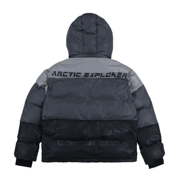 Glo Gang Arctic Explorer Puffer Jacket (Black/Grey)