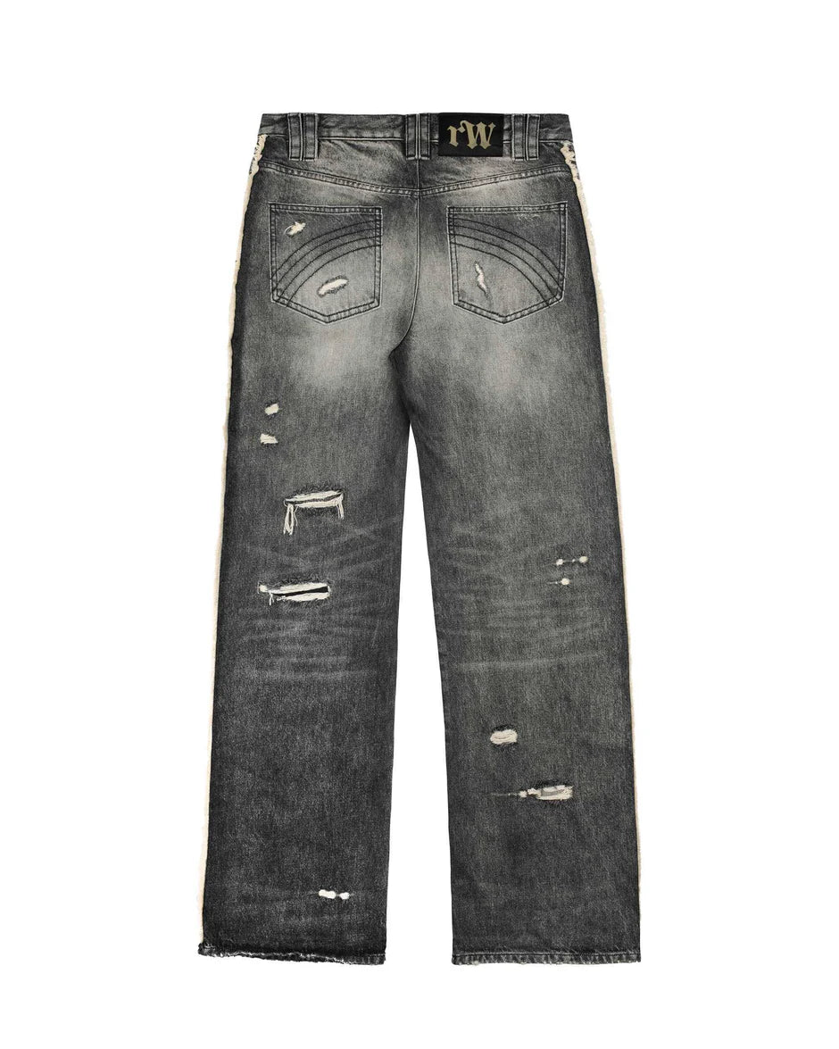 Racer Worldwide Grey Track Jeans