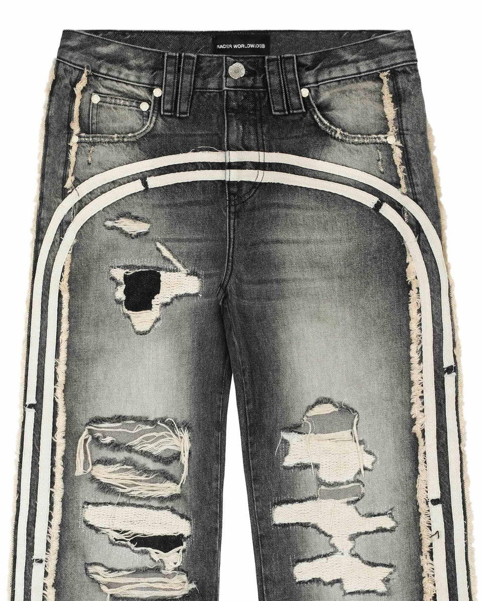 Racer Worldwide Grey Track Jeans