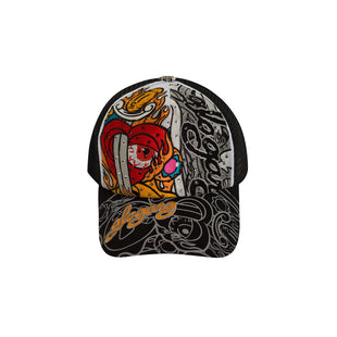 GLO GANG Glory Heartless Trucker Hat (Black)