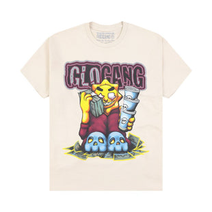 GLO GANG Triple Cup Threat Tee (Tan)