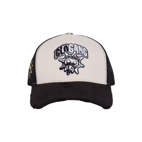 GLO GANG Classic Logo Trucker Hat (BLACK)