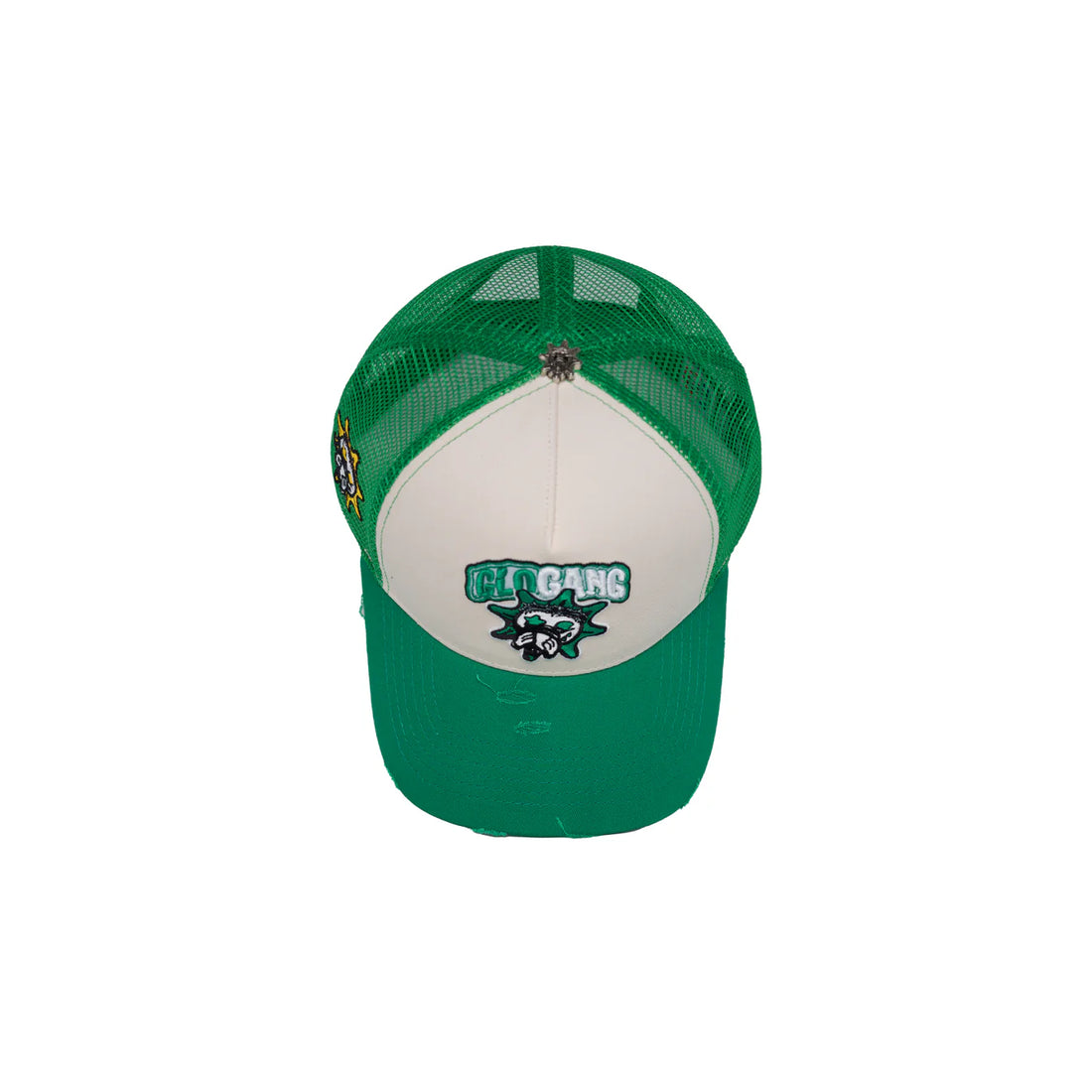 GLO GANG Classic Logo Trucker Hat (Green/White)