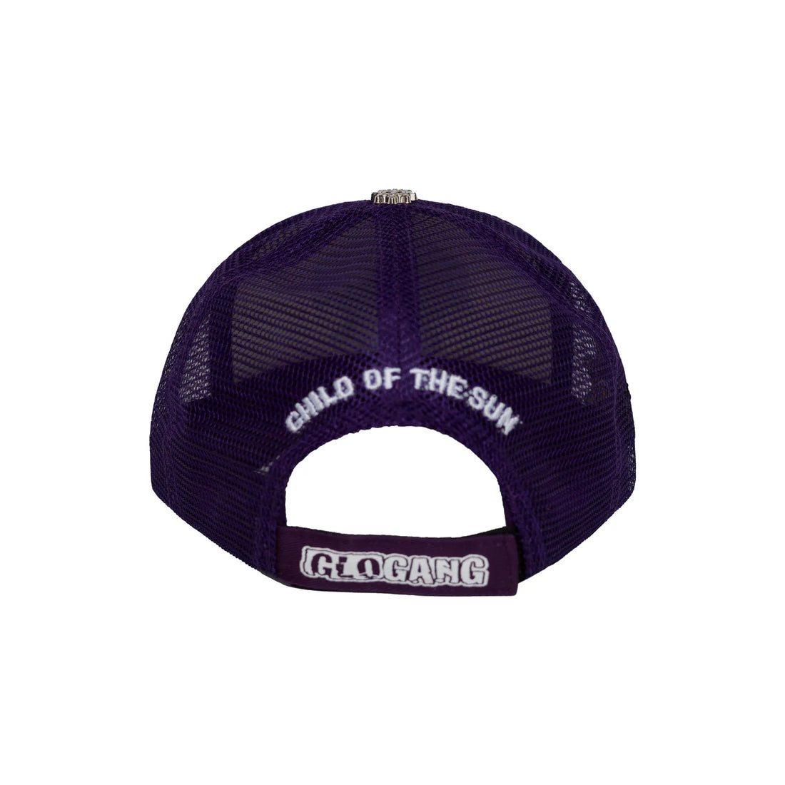 GLO GANG Classic Logo Trucker Hat (Purple/White)