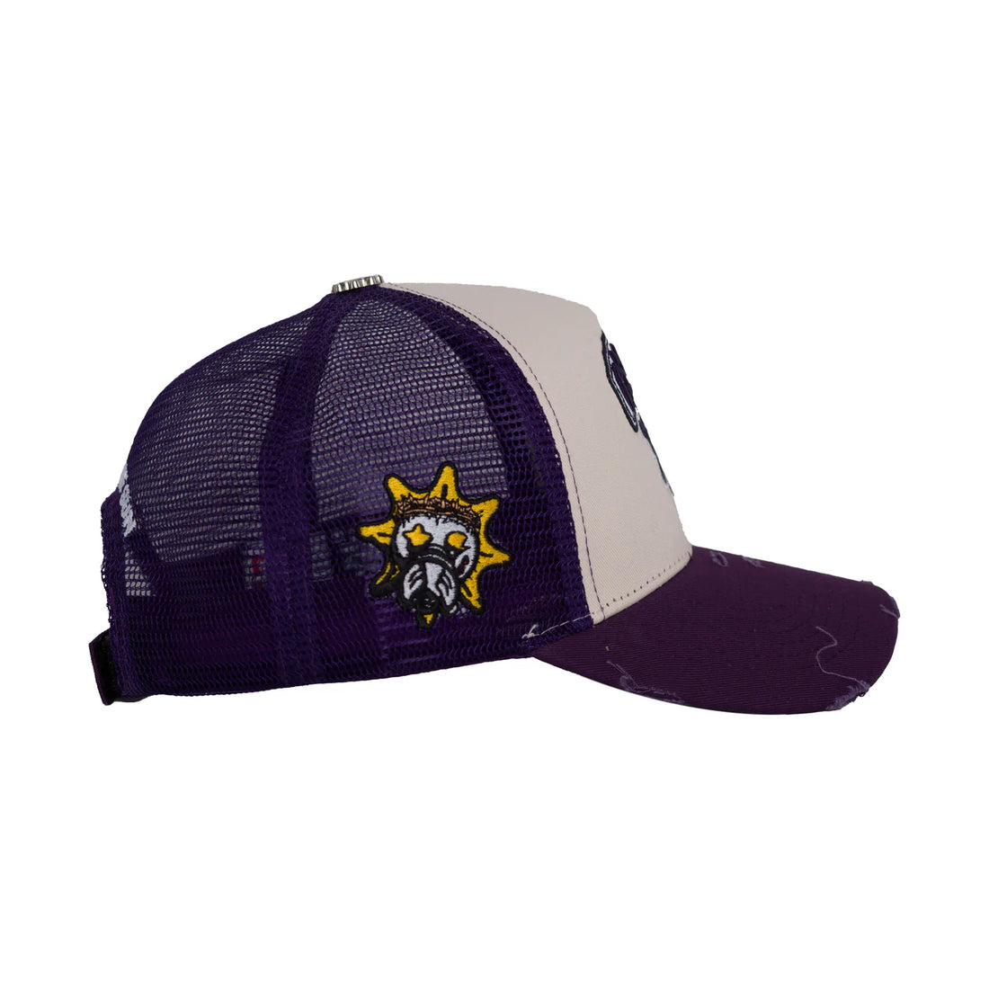 GLO GANG Classic Logo Trucker Hat (Purple/White)