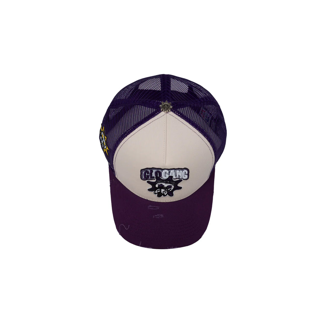 GLO GANG Classic Logo Trucker Hat (Purple/White)