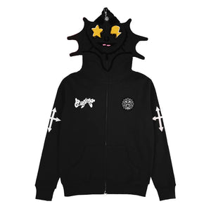 GLO GANG Glo Man Full Zip Hoodie (Black)