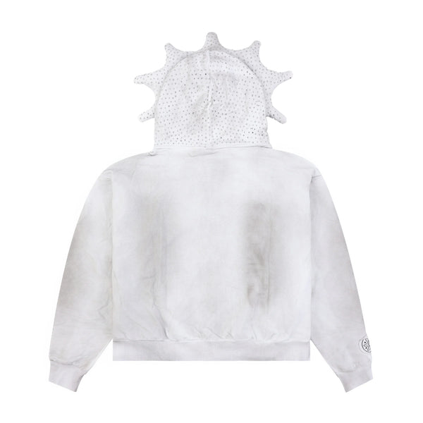 GLO GANG Rhinestone Hoodie (Dirty White)