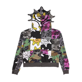 GLO GANG Glo Patchwork Hoodie (Multi)
