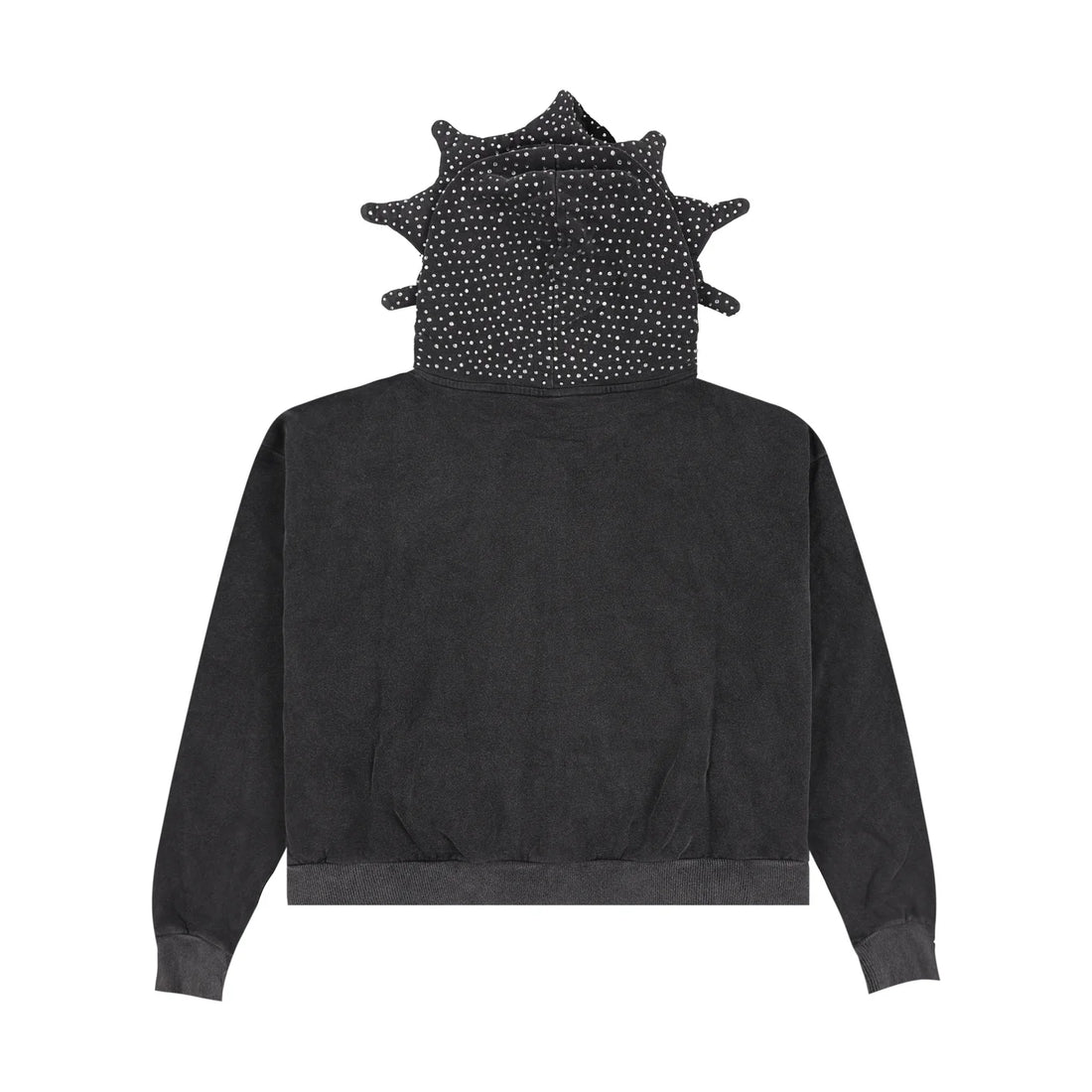 GLO GANG GG Rhinestone Full Zip Hoodie (Vintage Wash Black)