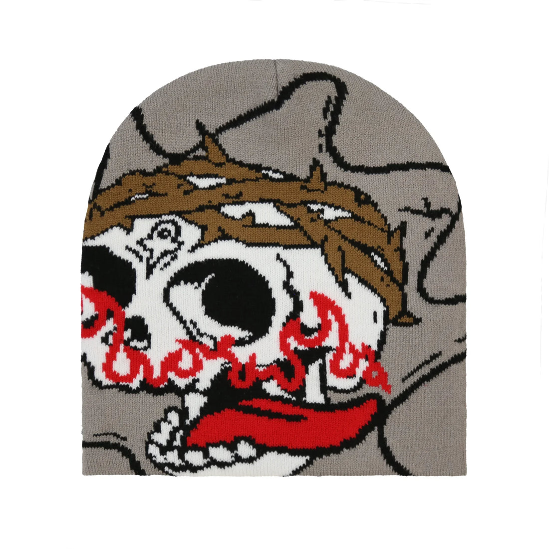 GLO GANG Skull of Glory Beanie (Grey)