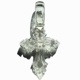 HEM CROSS PENDANT (CLEAR)