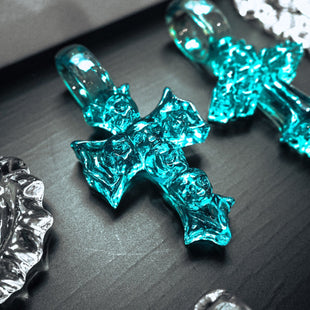 SIXXX CROSS PENDANT (BLUE)