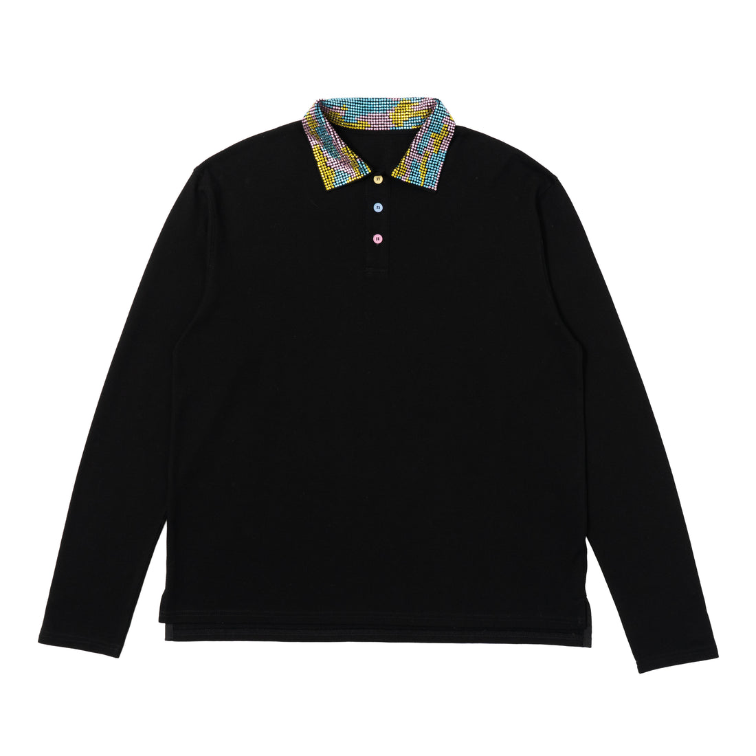 Ice On My Neck LS Polo - Black