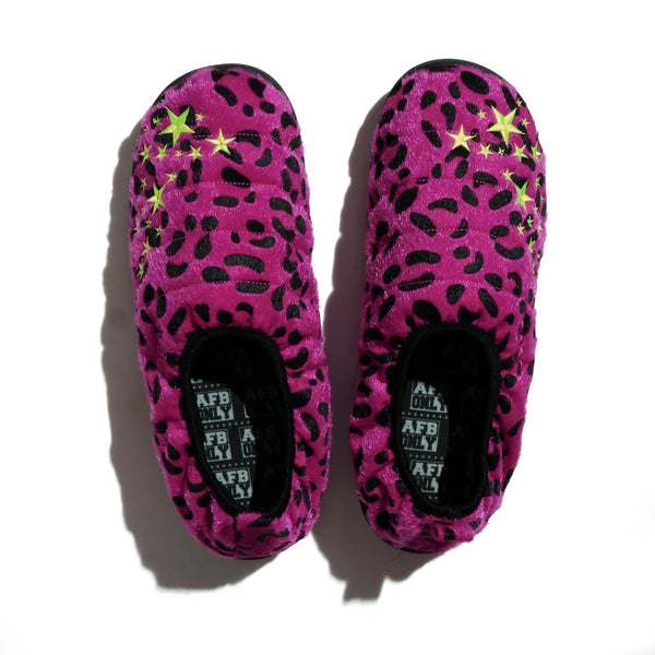 AFB LEOPARD STAR MULE (PINK)