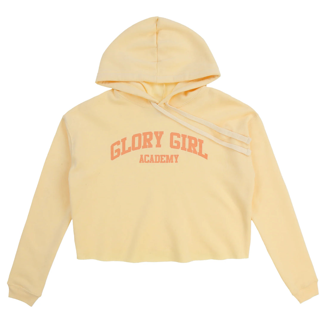 GLO GANG Glory Girl Academy Crop Hoodie (Peach)