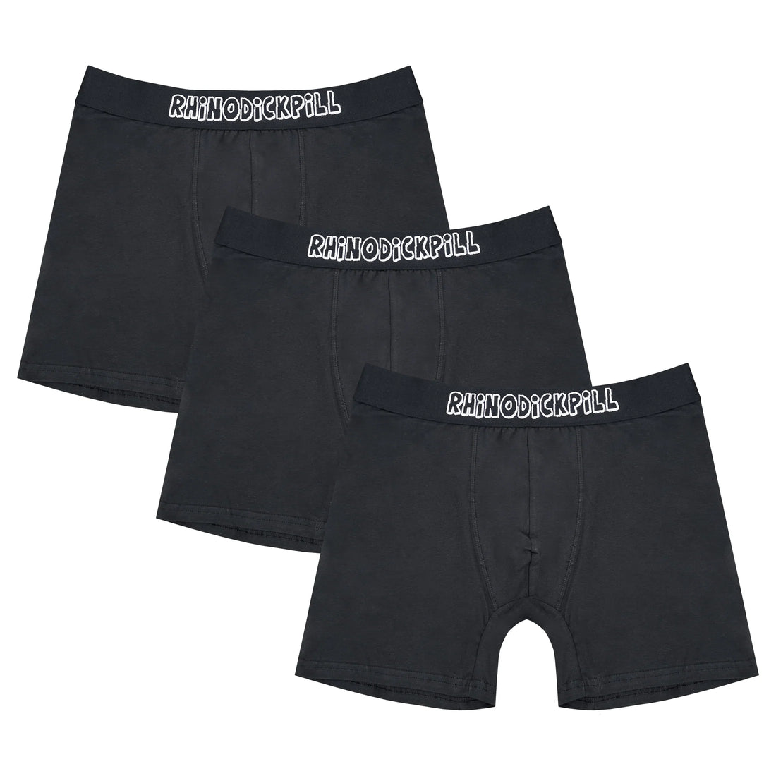 rhinodickpill Black Underwear 3-Pack