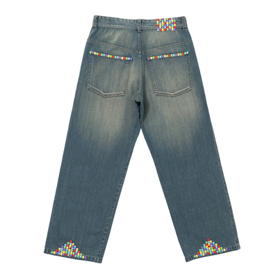 STUDDED DENIMS