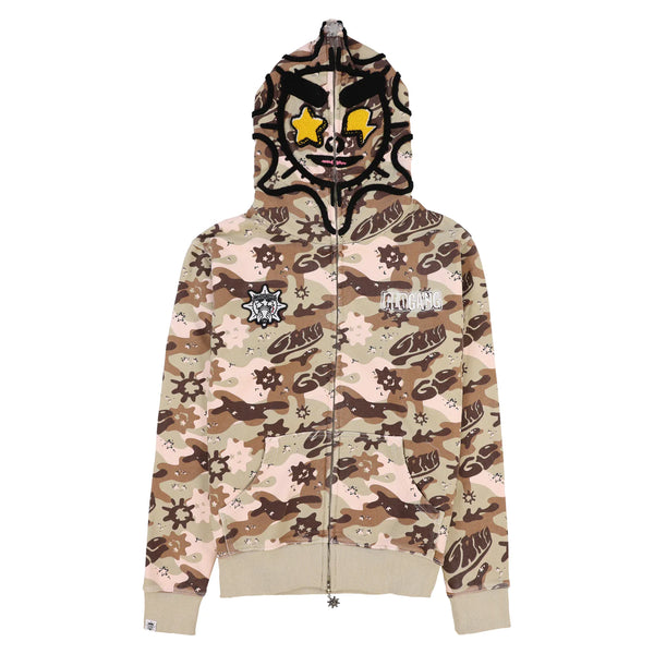 GLO GANG The Glory Full Zip Hoodie (Desert Wash Camo)