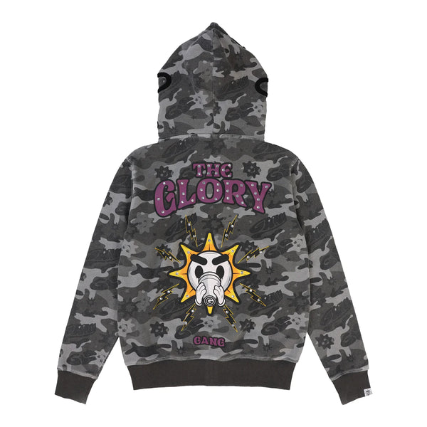 GLO GANG The Glory Full Zip Hoodie (Grey Wash Camo)